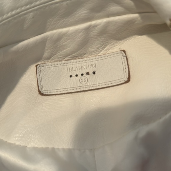 BlankNYC White Floral Studded Leather Jacket - Picture 6 of 6